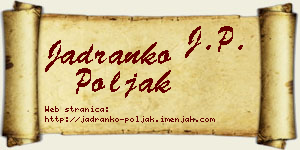 Jadranko Poljak vizit kartica